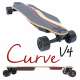 Curve v4 - Longboard électrique puissant, double moteur, plateau flex