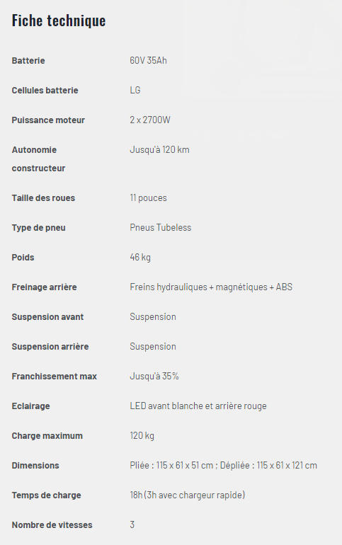 Fiche technique
