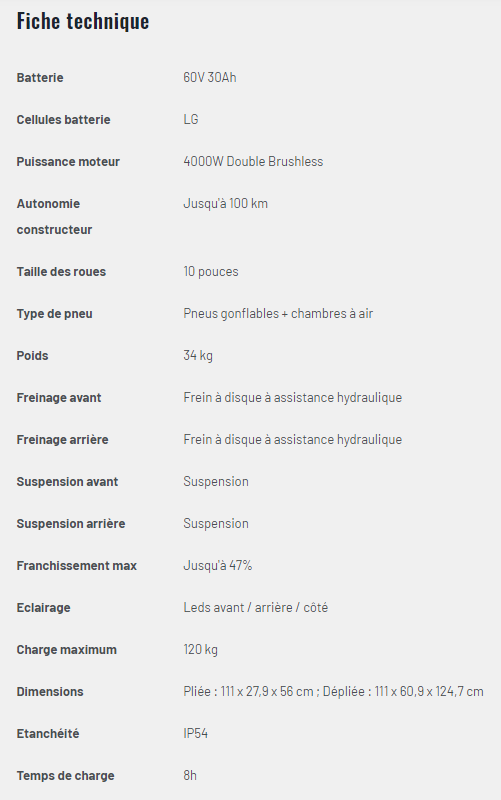 Fiche technique