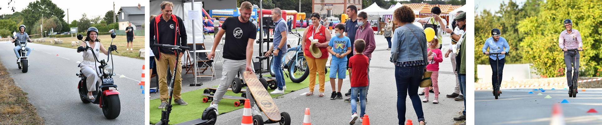 ANIMATION QUI ÉLECTRISE VOTRE ÉVENEMENT AVEC UNE PISTE POUR SCOOTERS, VÉLOS, TROTTINETTES ET SKATEBOARDS ÉLECTRIQUES